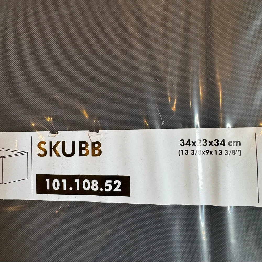 Set of 2 IKEA SKUBB Storage Box in Black NWT